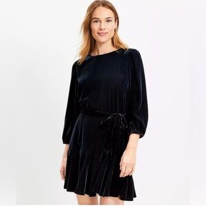 NWT LOFT Black Long Sleeve Dress